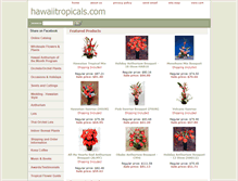 Tablet Screenshot of hawaiitropicals.com